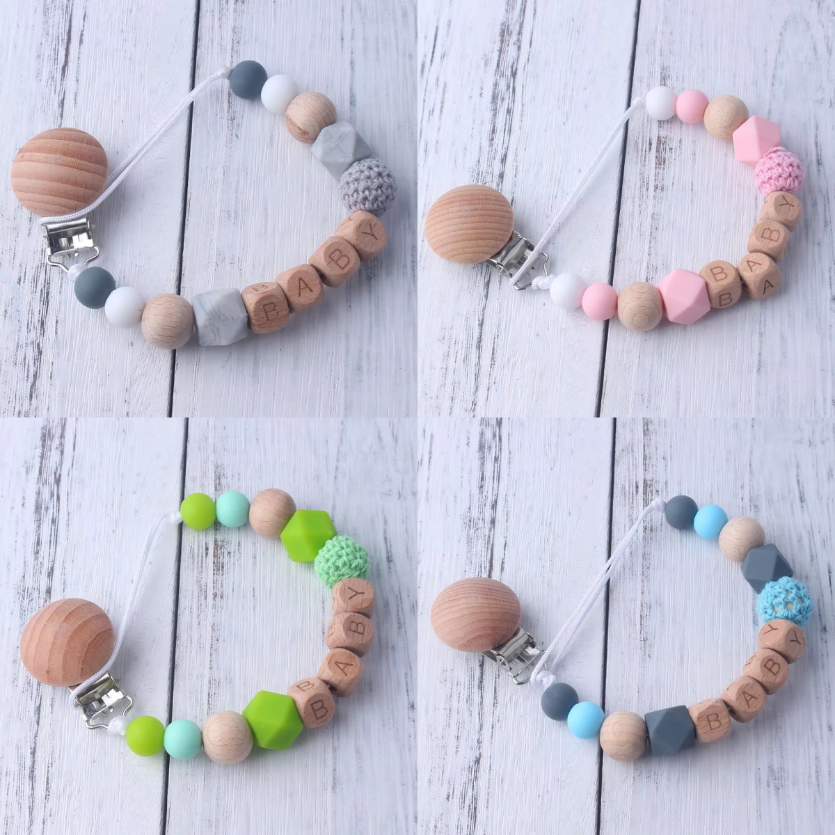 Baby Pacifier Clip - Clip para chupete de bebé con