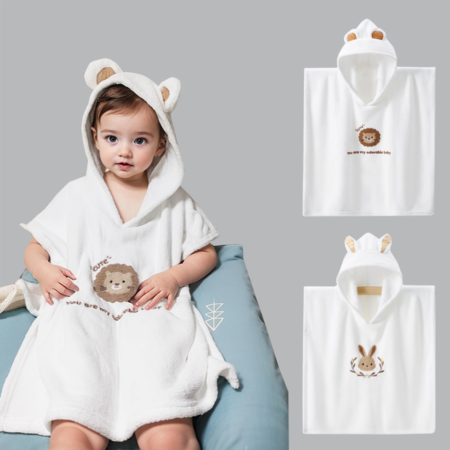 Baby Products For Summer - Albornoz con capucha para bebé, toalla