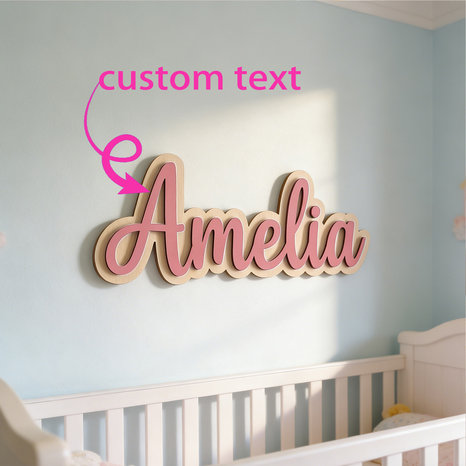 Baby Products Decoration - 1 Pieza de Letrero de Madera