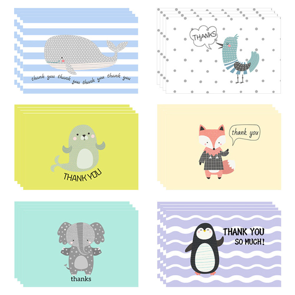Baby Products Gift Card - 24 Juegos de Tarjetas de Agradecimiento