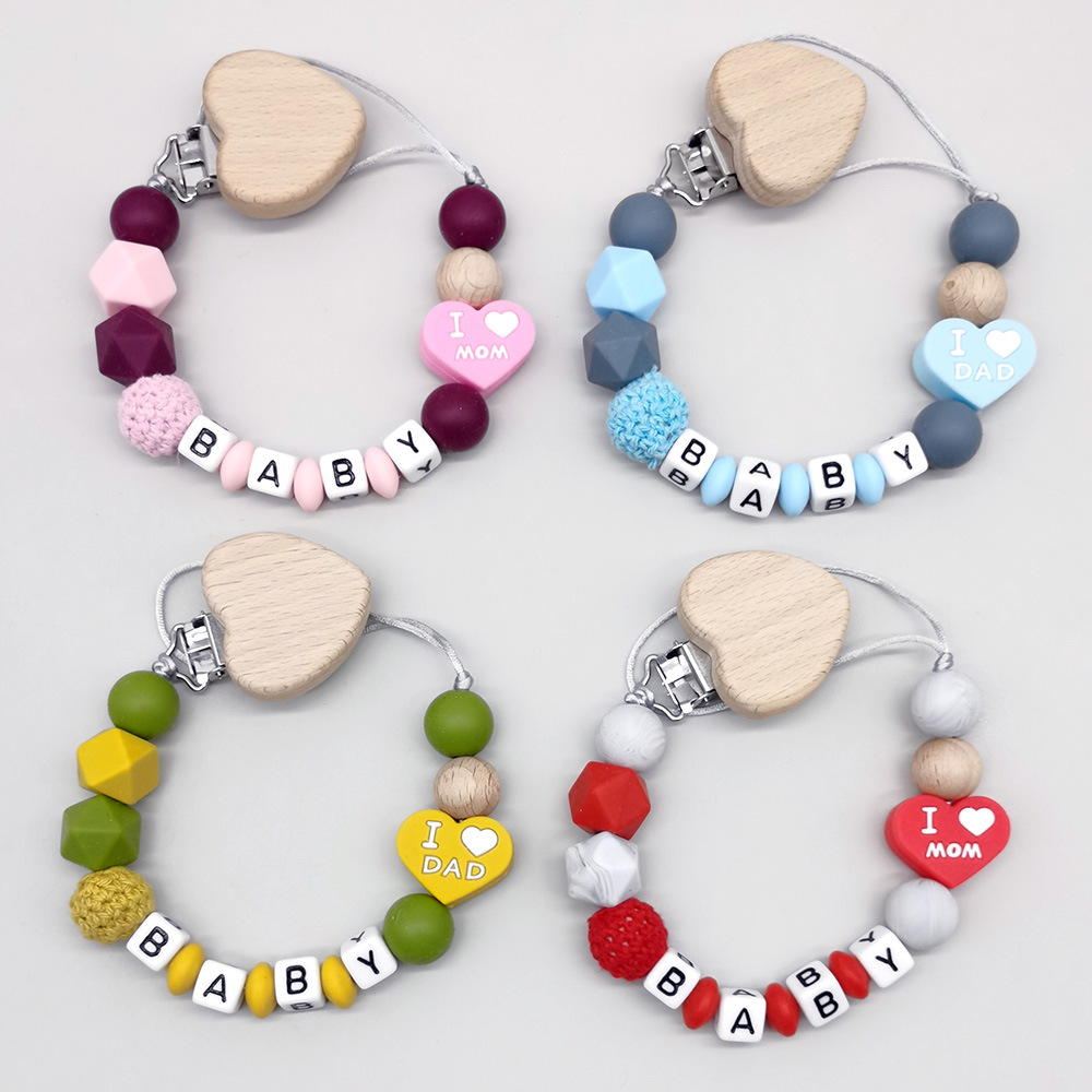 Baby Pacifier Clip - Mordedor para bebé con nombre personalizado,