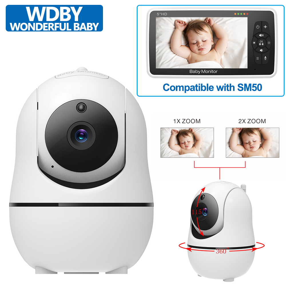 Baby Products Video - Cámara separada para vigilabebés SM50,Control PTZ