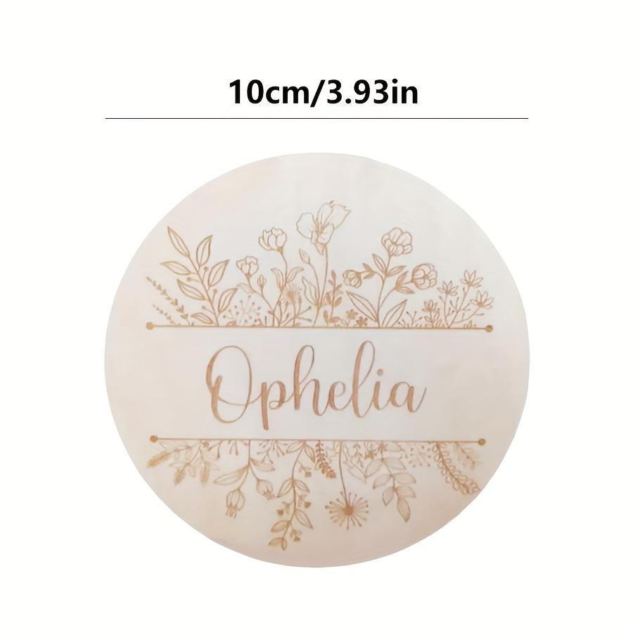 Placa con Nombre Grabado Flora - Baby Products Decoration reseña y precio