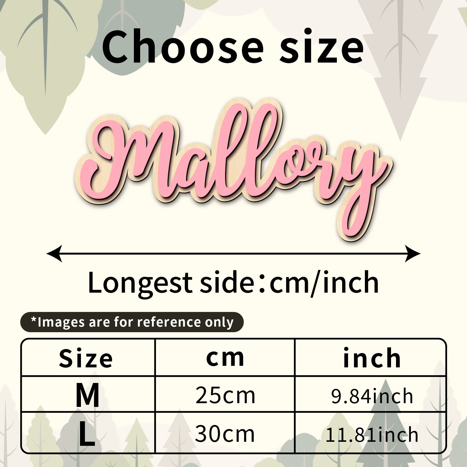 1 Etiqueta de Madera Personali - Baby Products Decoration reseña y precio
