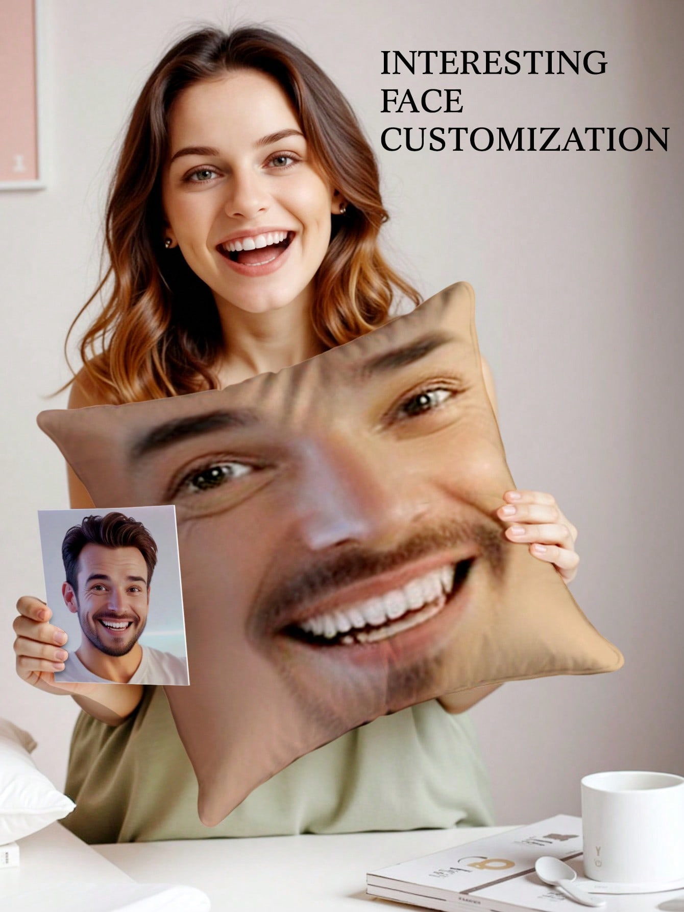 1 Almohada Cuadrada Personaliz - Baby Products Decoration reseña y precio