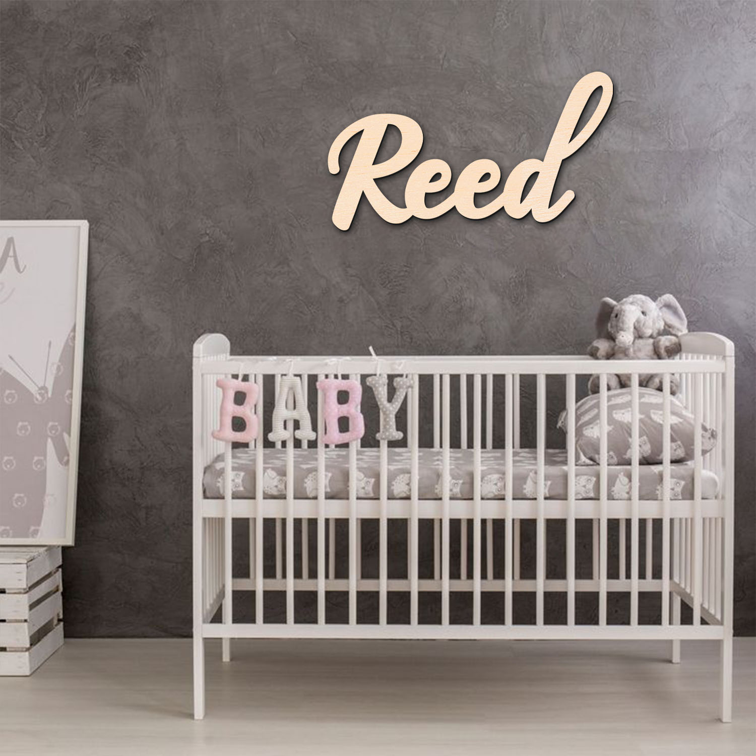 1 pieza de letrero de madera p - Baby Products Decoration reseña y precio