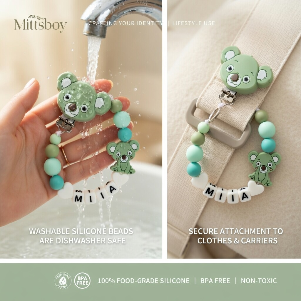 Clip de silicona para chupete  - Baby Pacifier Clip reseña y precio