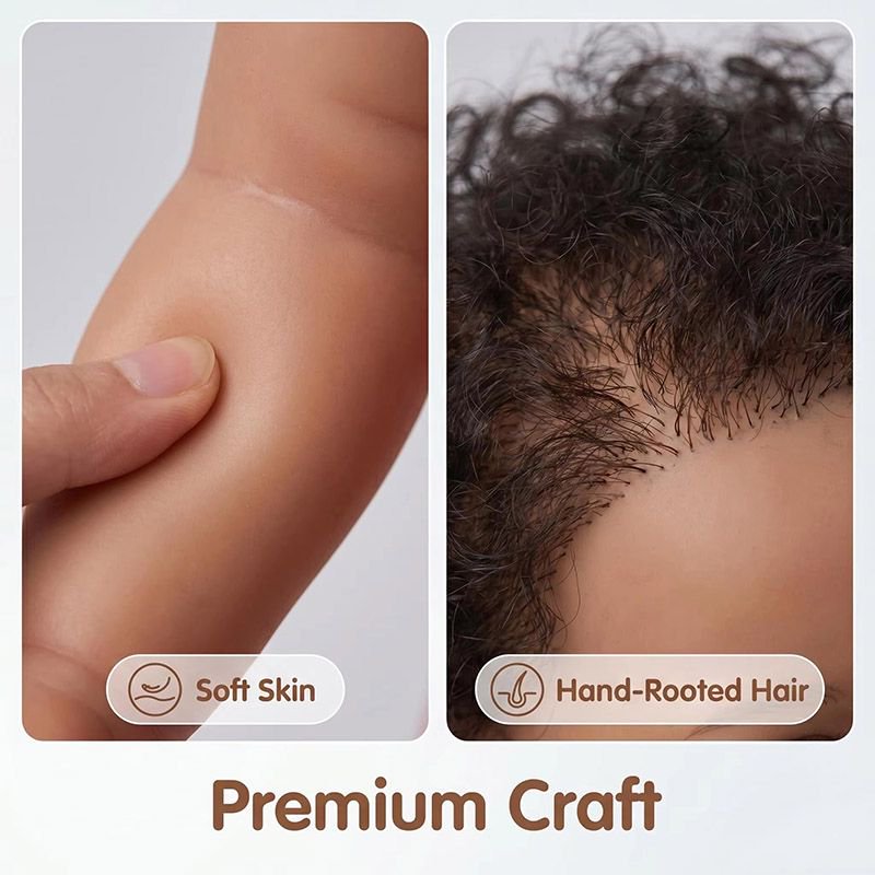 Muñeca Reborn de 48 cm, Cuerpo - Baby Products For Curly Hair reseña y precio