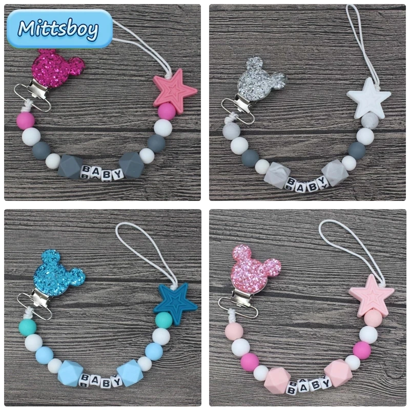 Nuevo nombre personalizado, pu - Baby Pacifier Clip reseña y precio